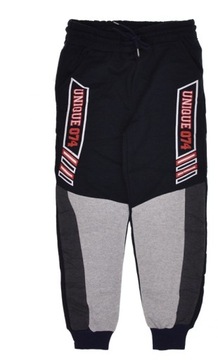 SPODNIE DRESOWE dresy UNIQUE sportowe ciemne - 116