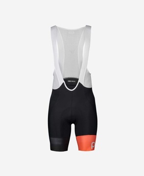 Spodenki szosowe POC ESSENTIAL ROAD VPDS BIB SHORTS black/orange M