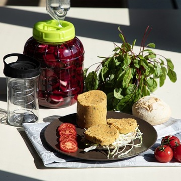 Стеклянная ветчинница - набор DUO, на 2 х 450 г