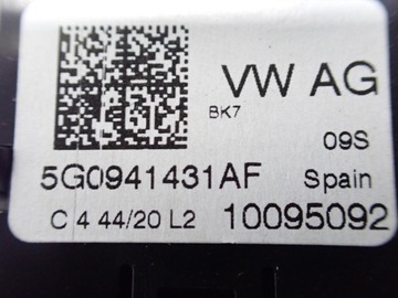 PANEL SPÍNAČ SVĚTEL EVROPA 5G0941431AF SEAT ARONA 20R