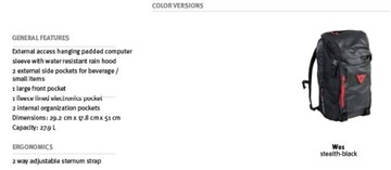 Рюкзак Dainese D-Throttle, черный