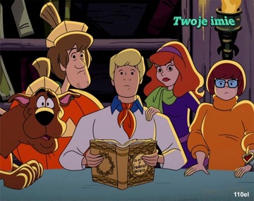 Puzzle z motywem Scooby-Doo 110el + imię GRATIS - Różne Wzory!!