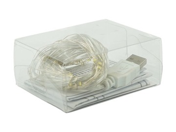 50 светодиодных USB-ЛАМП, ЗЕЛЕНЫЙ ПРОВОД