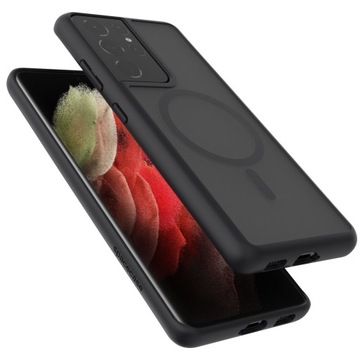 ЧЕХОЛ ДЛЯ GALAXY S21 ULTRA HYBRID MAG ЧЕХОЛ МАГНИТНЫЙ МАТОВЫЙ ДЛЯ MAGSAFE