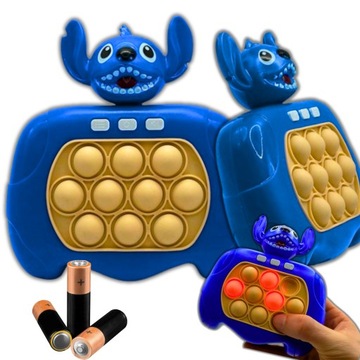 Zabawka Antystresowa Konsola Pop-It Stich Gra Zręcznościowa Klikuś +Baterie
