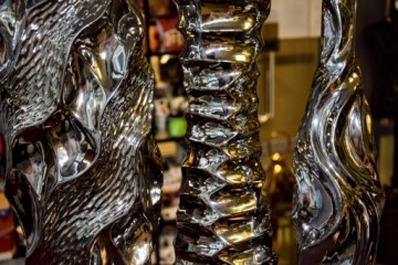 ваза в серебре 40 см