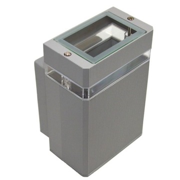 LAMPA ELEWACYJNA KINKIET OGRODOWY LITEK 1xGU10 SZARY