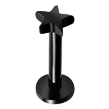 Piercing Labret en forma de corazón para el piezas, pendiente de estrella,