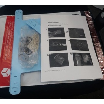 Przyłbica ochronna maska na twarz osłona twarzy