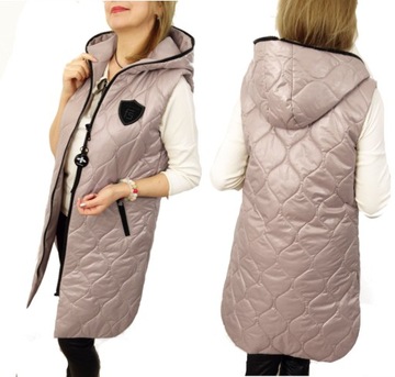 Kamizelka Pikowana Długa Bezrękawnik WAVE 42 XL
