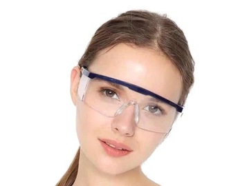 OKULARY GOGLE OCHRONNE BEZBARWNE Z POLIWĘGLANU BHP