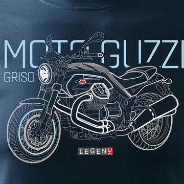 Koszulka motocyklowa na motor Moto Guzzi Griso dla motocyklisty na prezent