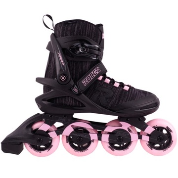 Роликовые коньки Roces Warp Thread W Tif, серые и розовые спортивные роликовые коньки, размер 38