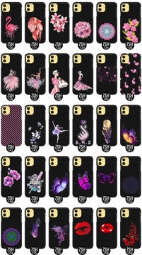Матовый ЧЕРНЫЙ чехол для IPHONE 11 Spring Top Patterns