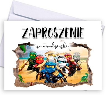 10szt ZAPROSZENIA NA URODZINY 7 8 9 PRZYJĘCIE 130