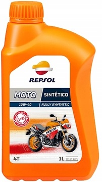 REPSOL Moto SINTETICO 10W-40 4T Olej Do Motoru 1L