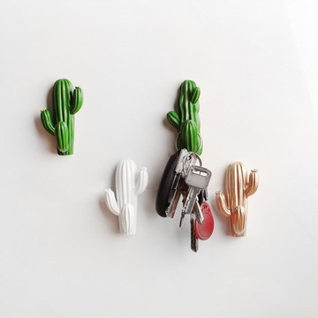 Wieszak na klucze w kształcie kaktusa Ręczniki Płaszcz Szalik Kapelusze Ściana zakrzywiona złocista