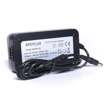 ZASILACZ 12V 5A 60W 5,5/2,1 Z KABLEM AC ÓSEMKA DSP