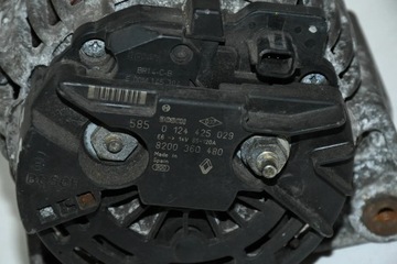 ALTERNÁTOR 8200360480 RENAULT CLIO III MODUL 1.5 DCI BOSCH 0124525029