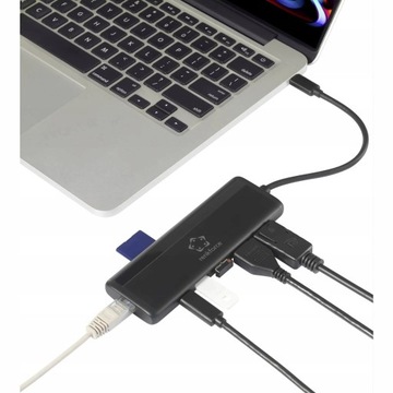 Док-станция USB C HUB АДАПТЕР HDMI Переходник USB-HDMI microSD