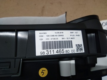 OPEL GRANDLAND X PŘÍSTROJOVÁ DESKA 9831146580 1,6 THP EVROPA