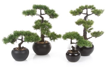 Дерево BONSAI PINE 70, искусственный изогнутый ствол, сосна бонсай в японском стиле.