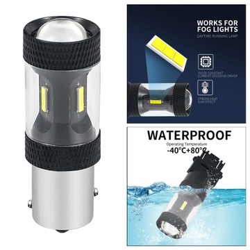 Автомобиль 1156 3157 3156 7440 7443 Белый указатель поворота 12 В 1157