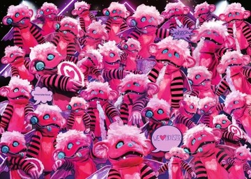 RAVENSBURGER Puzzle Challenge: Masked Singer Monster 1000 elementów
