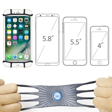 СИЛИКОНОВЫЙ велосипедный держатель для ТЕЛЕФОНА 360° E027