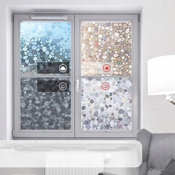 НАКЛЕЙКА НА ОКНО САМОКЛЕЯЩАЯСЯ БЕЗ КЛЕЯ 3D 60х200см