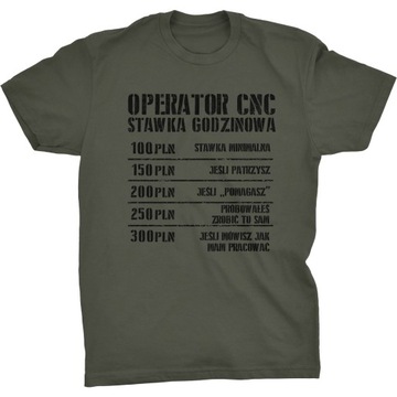 Stawka Godzinowa Koszulka Dla Operatora CNC