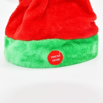 Tańcząca czapka Świętego Mikołaja, poruszająca się świąteczna czapka Świętego Mikołaja, elektryczny styl świąteczny C