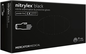 Rękawice dla MECHANIKA nitrylowe czarne Black r. S