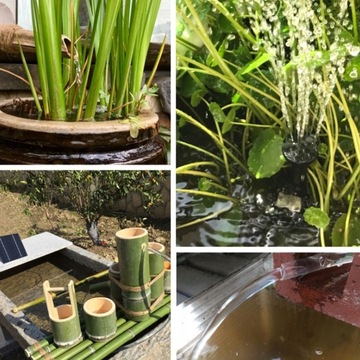СОЛНЕЧНЫЙ ФОНТАН С АККУМУЛЯТОРОМ, НАСОС 1,4 ВТ