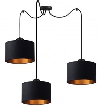 ŻYRANDOL LAMPA WISZĄCA SUFITOWA PLAFON LED LOFT PAJĄK ABAŻUR NOWOCZESNA