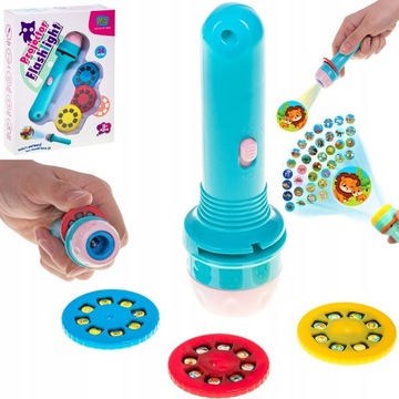 ФОНАРИК ПРОЕКТОР ДЛЯ ДЕТЕЙ СЛАЙД ШОУ ПРОЕКТОР КАРТИН НА СТЕНУ ПОТОЛКА