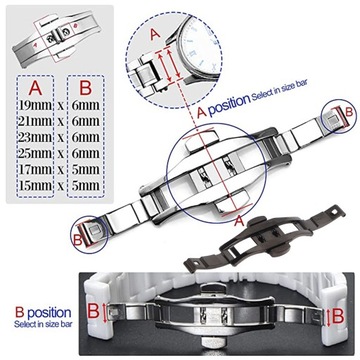 Zapięcie paska do zegarka Profesjonalna, składana