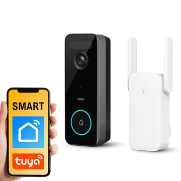 Domofon wideo z Audio IP Aosu 2K 5MP Tuya Inteligentny Dom Dzwonek do Drzwi