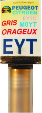 CITROEN PEUGEOT EYT GRIS ORAGEUX LAKIER SAMOCHODOWY ZAPRAWKA DO RYS 10 ML