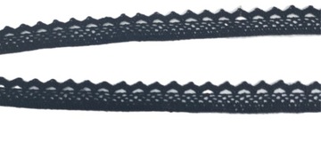 Koronka BAWEŁNIANA czarna szerokość 1,5cm 0,5mb