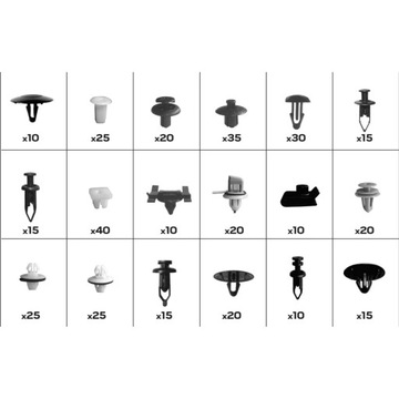 Набор запонок для автомобиля Toyota/Lexus, 360 шт.
