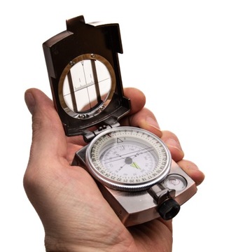 ПРОФЕССИОНАЛЬНЫЙ КОМПАС АЛЮМИНИЕВЫЙ МЕТАЛЛИЧЕСКИЙ ВОЕННЫЙ КОМПАС