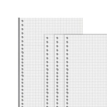 Бумажные вкладыши Переплетная бумага B5 Grid