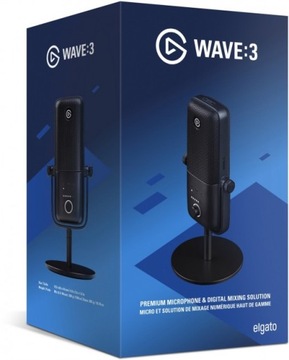 Elgato WAVE:3 USB-настольный микрофон для потоковой передачи — белый