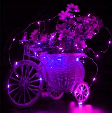 ПРОВОДНЫЕ ЛАМПЫ 30 LED РОЗОВЫЕ 3 м