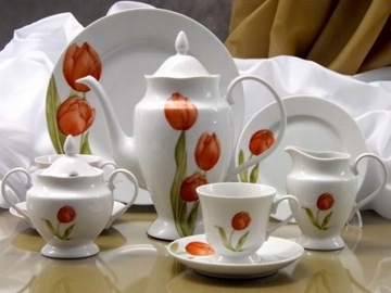 088 BULIONÓWKA 350 SPODEK 16 Tulipan ASTRA PORCELANA CHODZIEŻ MALCER 12/24