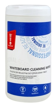 Chusteczki wilgotne do czyszczenia tablic MemoBe 15-13cm 100 szt x12