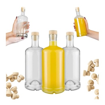 20X BUTELKA SZKLANA TADEK 500 ml BUTELKI SZKLANE NA NALEWKI BIMBER WESELE