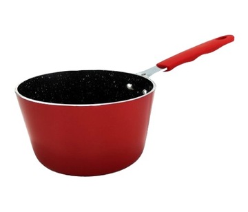Rondel do gotowania sosów z powłoką granitową 12cm - czerwony