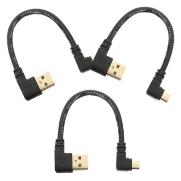 KĄTOWY PRZEWÓD SZYBKIEGO ŁADOWANIA MINI USB
